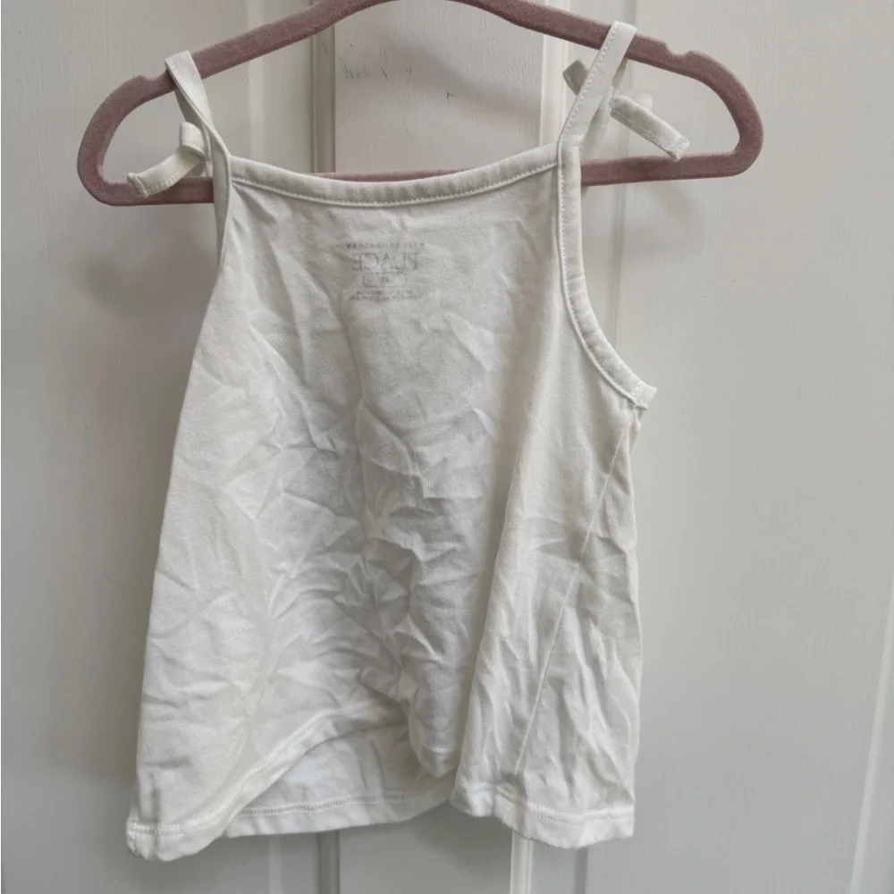 NWOT The Children's Place 2T Girls White & Blue Butterfly Camisole Blouse